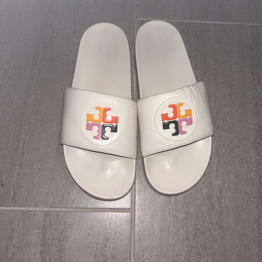 Tory Burch leather slides